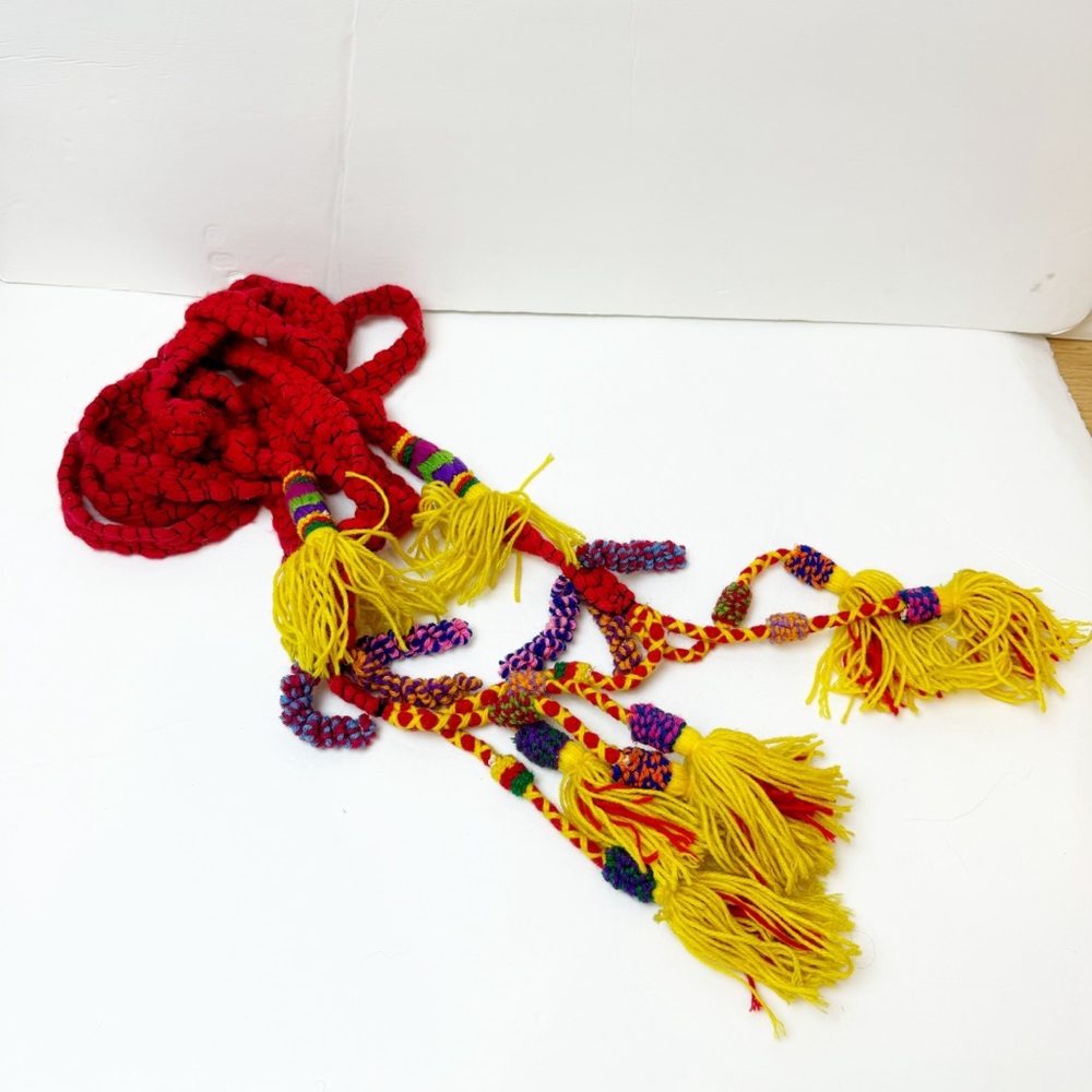 Vintage | Nepal Turkmen Tassel Belt - image 1